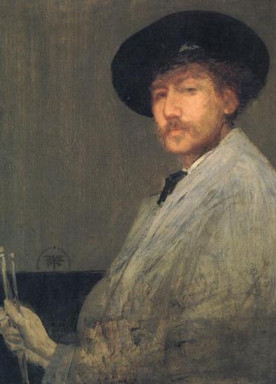 James Abbott McNeil Whistler Arrangement in Grey:Portrait of the Painter China oil painting art